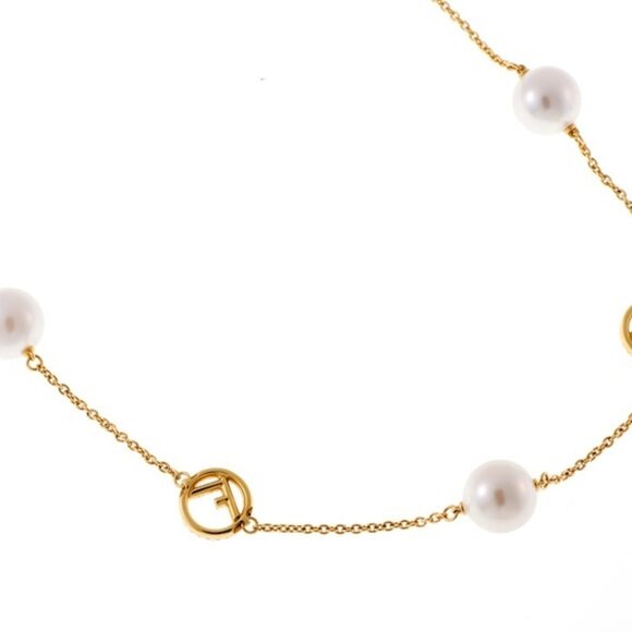 FENDI Gold Pearl Necklace - Picture 4 of 6